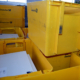 Lettershop: Gelbe Versandboxen Deutsche Post